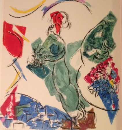 Lithograph Chagall - Sans