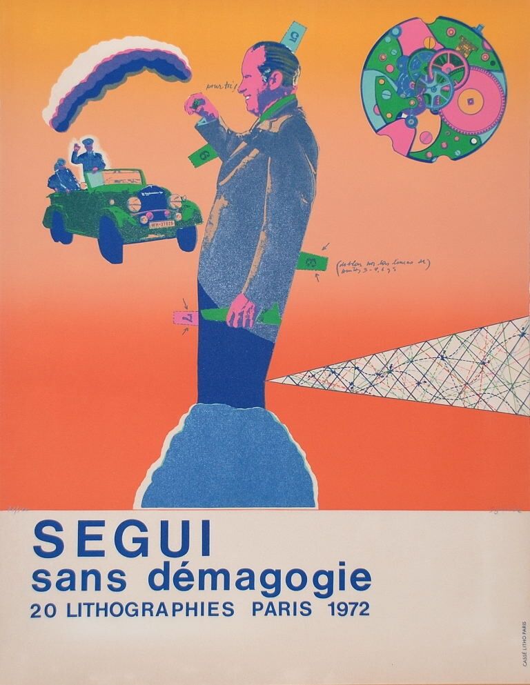 Lithograph Segui - Sans Démagogie