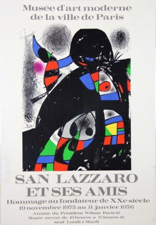 Lithograph Miró - Sans Lazzaro et ses Amis