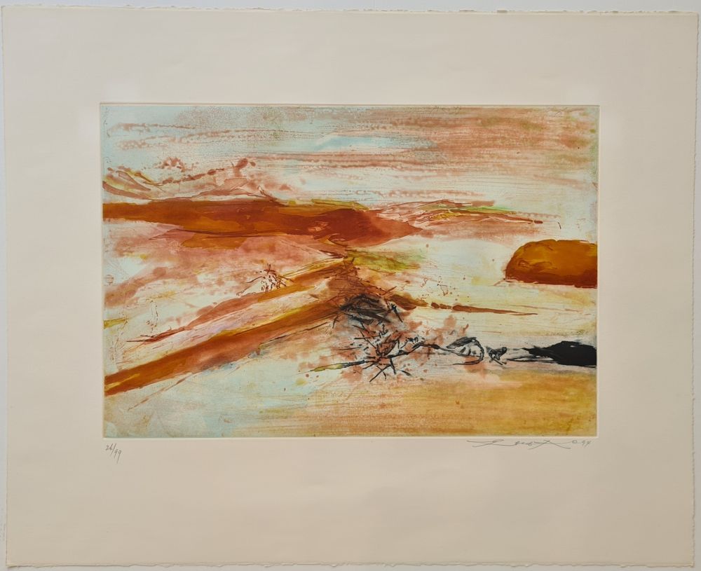 Etching And Aquatint Zao - Sans titre 