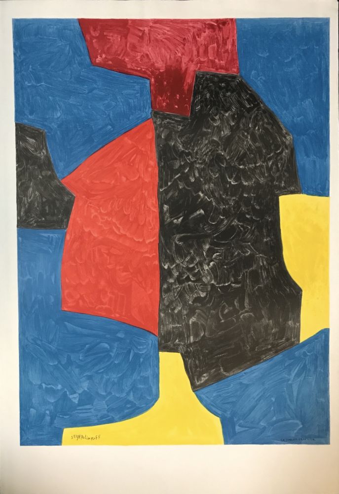 Lithograph Poliakoff - Sans titre