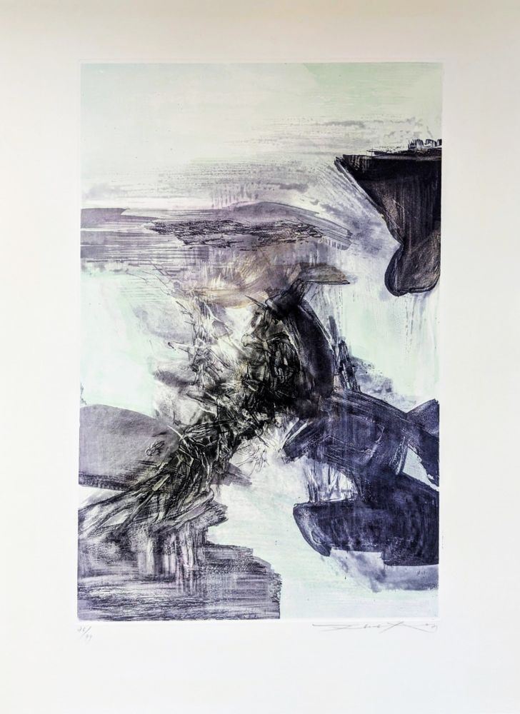 Etching And Aquatint Zao - Sans titre 