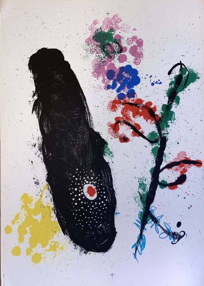 Lithograph Miró - Sans titre