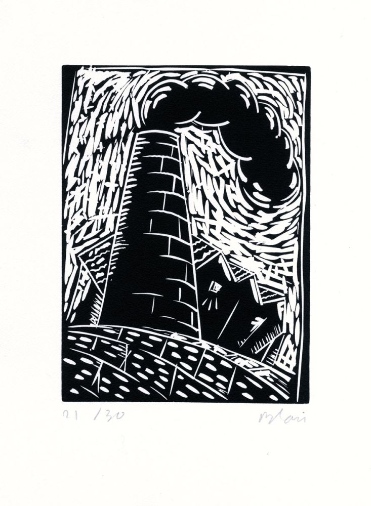 Linocut Blais - Sans titre