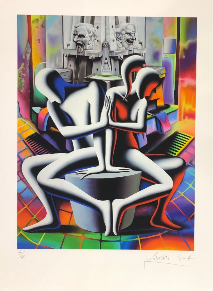 Screenprint Kostabi - Sans titre 