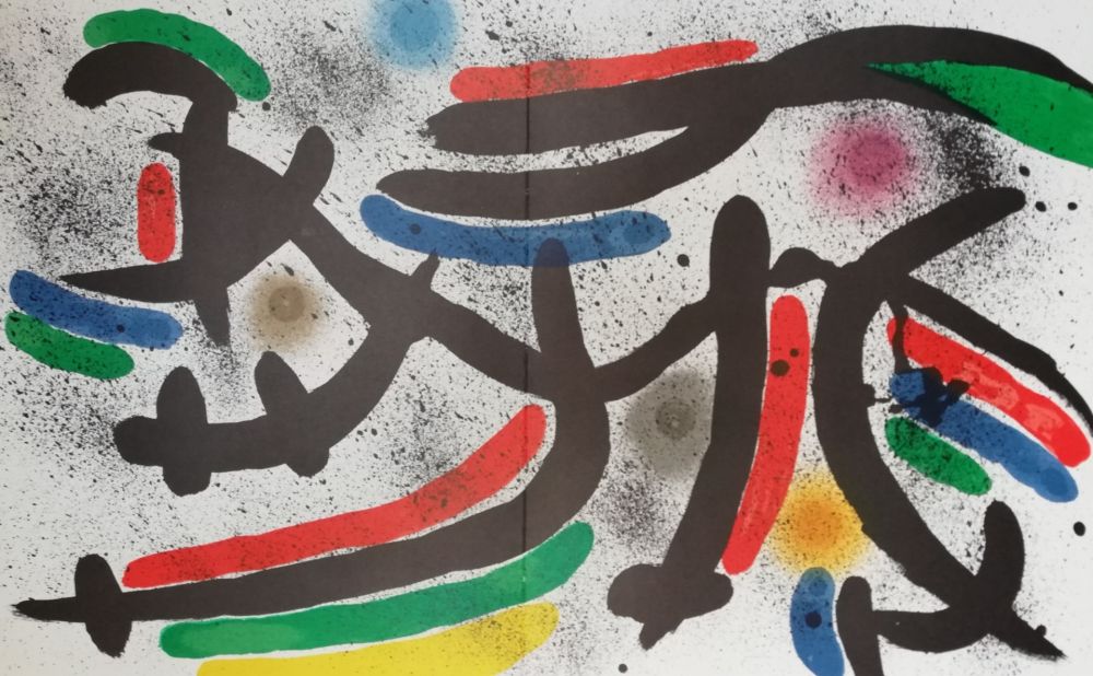 Lithograph Miró - Sans titre
