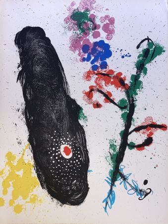 Lithograph Miró - Sans titre