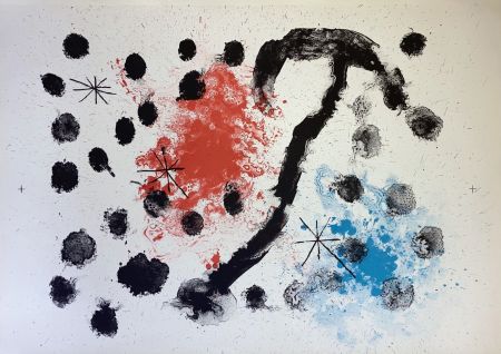 Lithograph Miró - Sans titre