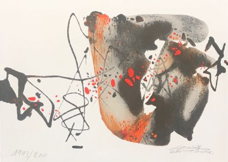 Lithograph Chu Teh Chun  - Sans titre