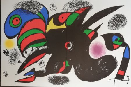 Lithograph Miró - Sans titre