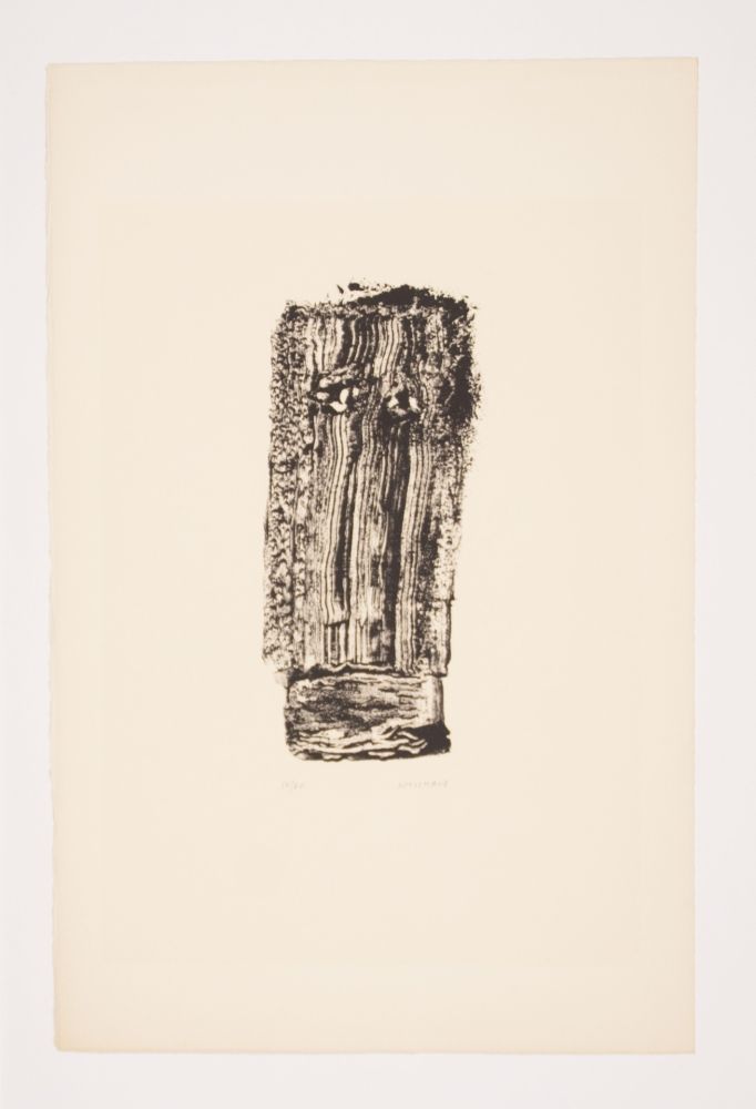 Lithograph Michaux - SANS TITRE, 1974.