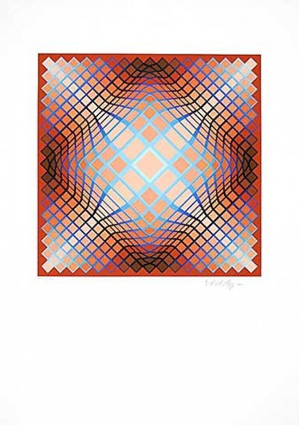 Lithograph Vasarely - Sans Titre 2