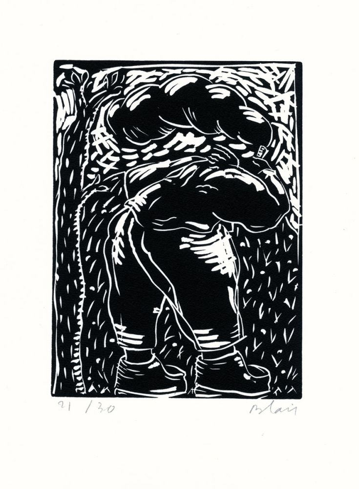 Linocut Blais - Sans titre 3.1