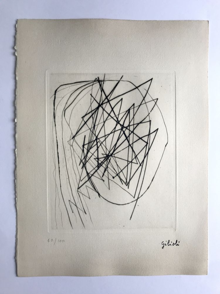 Etching Gilioli - Sans titre (d'après un dessin de 46)