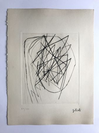 Etching Gilioli - Sans titre (d'après un dessin de 46)
