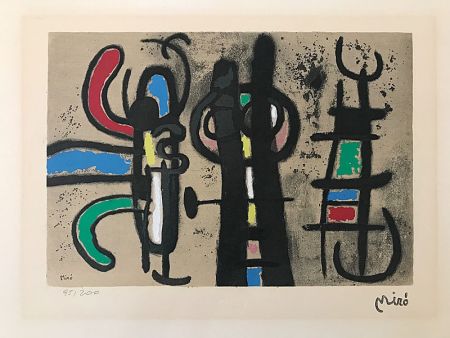 Pochoir Miró (After) - Sans titre II