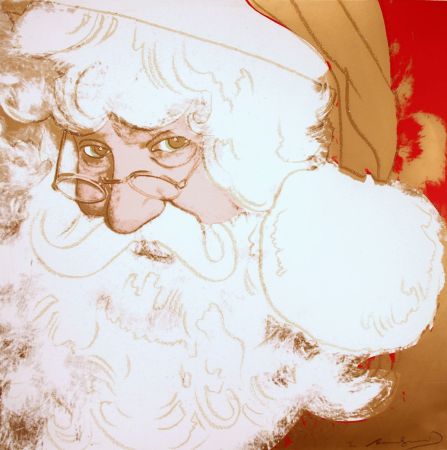 Screenprint Warhol - Santa Claus