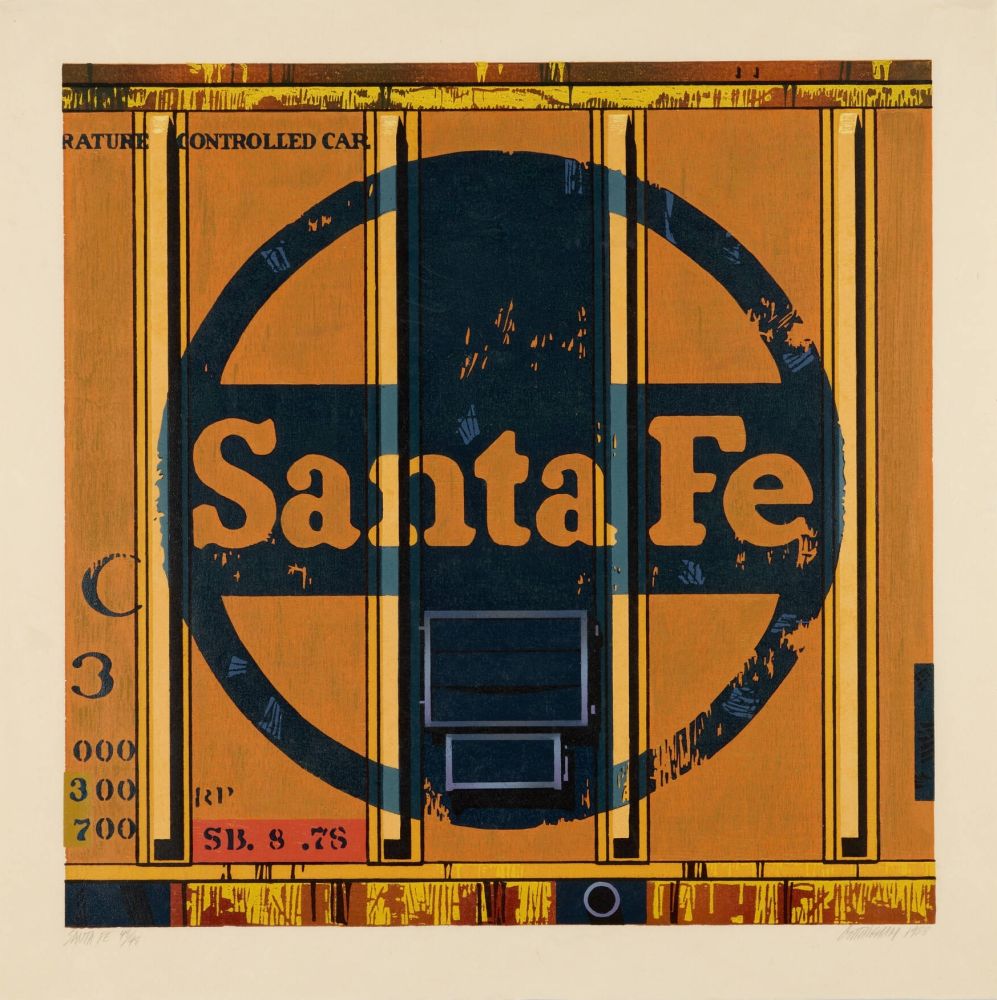 Woodcut Cottingham - Santa Fe