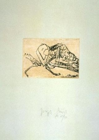Etching And Aquatint Beuys - Schafsskelett