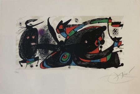Lithograph Miró - Sculpteur 