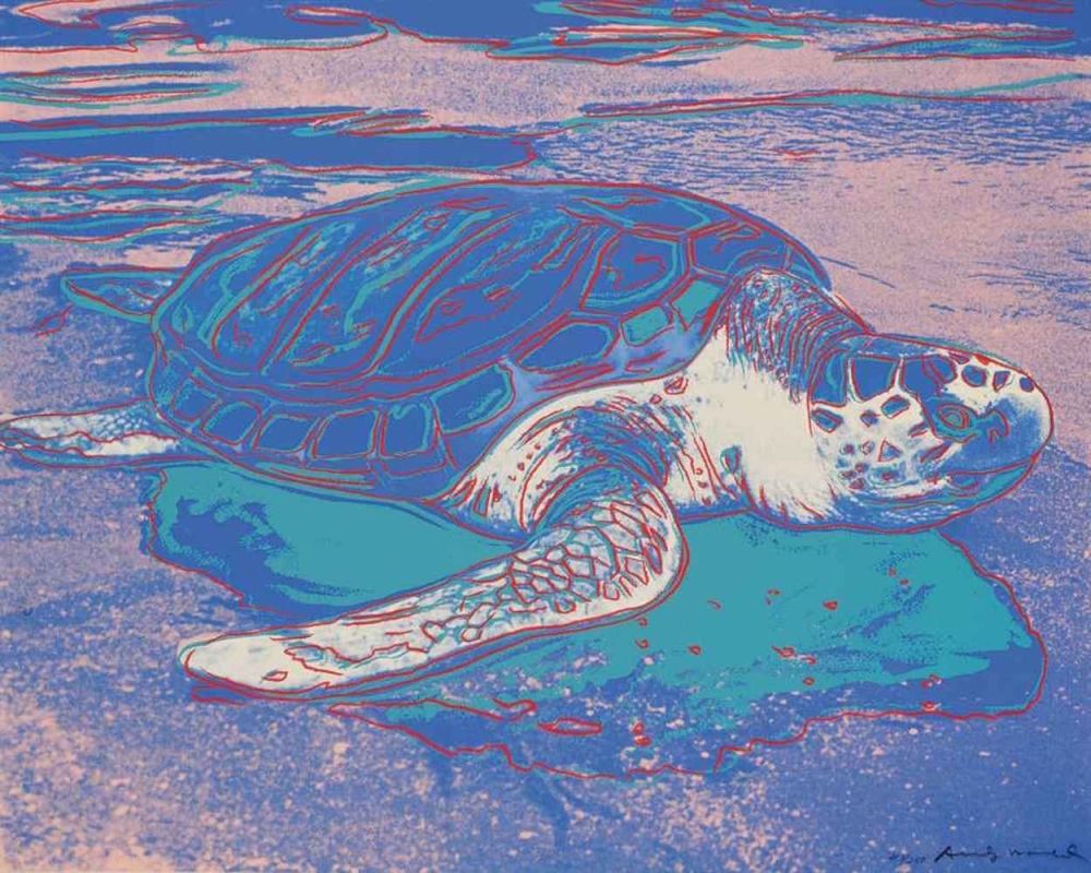 Screenprint Warhol - Sea Turtle, FS II.360