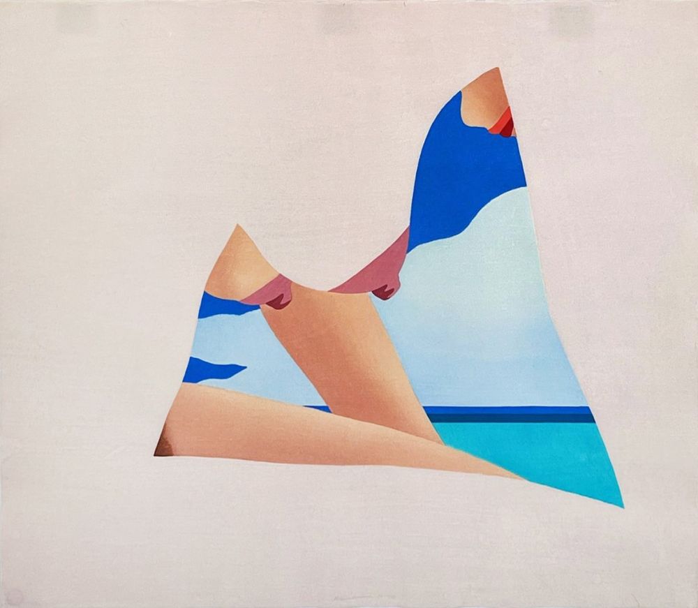 Woodcut Wesselmann - Seascape Dropout