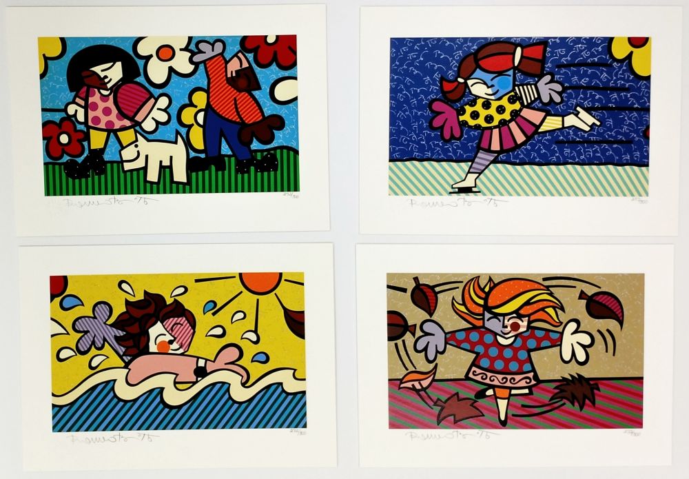 Screenprint Britto - SEASONS OF MIRACLES - SUITE OF 4