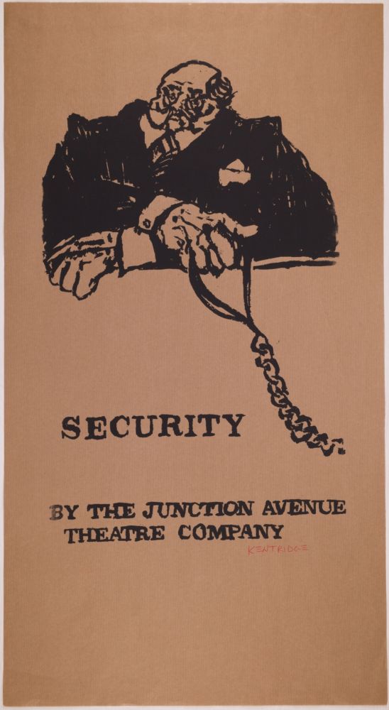 Screenprint Kentridge - Security