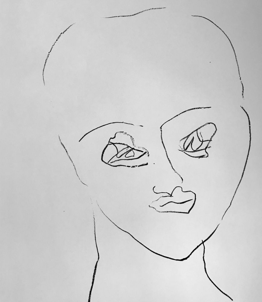 Lithograph Francis - Self Portrait