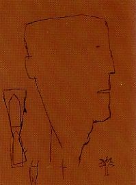 Lithograph Brown - Self portrait 20
