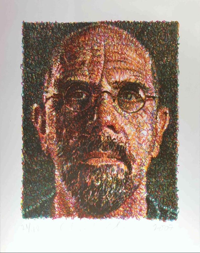 Screenprint Close - Self Portrait (Lincoln Center)