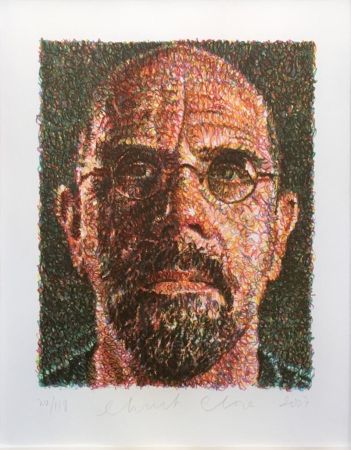 Screenprint Close - Self Portrait (Lincoln Center)