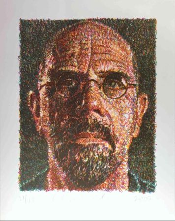 Screenprint Close - Self Portrait (Lincoln Center)