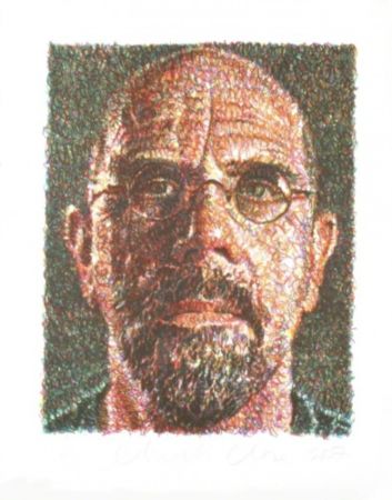 Screenprint Close - Self Portrait (Lincoln Center)