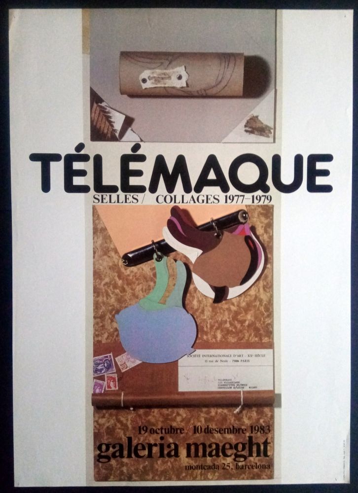 Poster Telemaque - SELLES / COLLAGES 1977 1979 - MAEGHT 1983