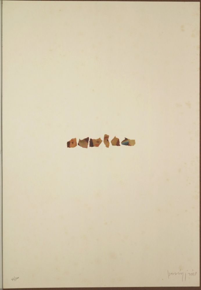 Lithograph Parmiggiani - Senza titolo