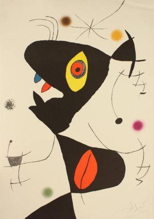 Lithograph Miró - SENZA TITOLO