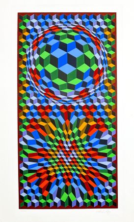 Screenprint Vasarely - Senza titolo