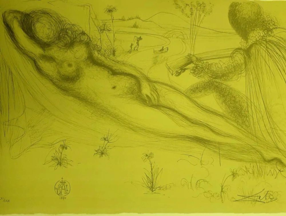 Lithograph Dali - Serenade