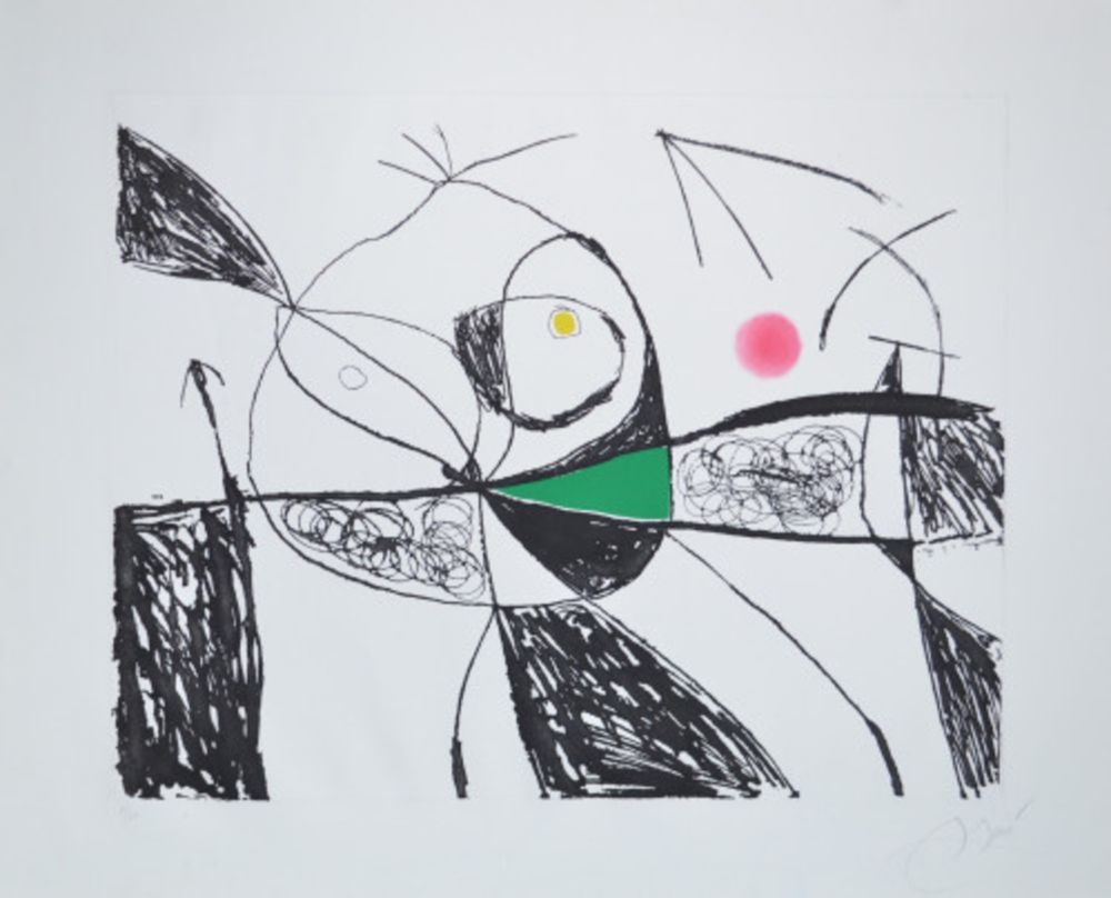 Etching And Aquatint Miró - Serie Mallorca - D618
