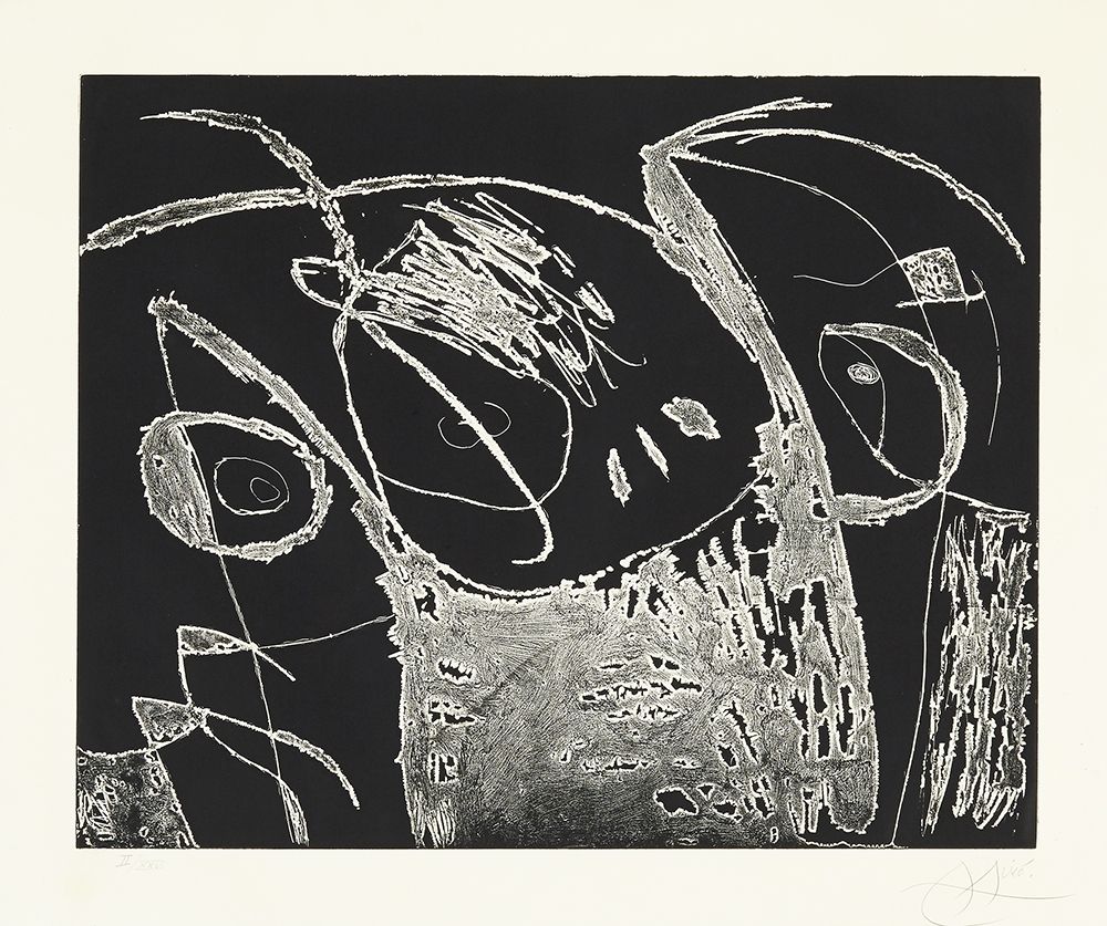 Engraving Miró - Serie Mallorca - Negro y Blanco IX