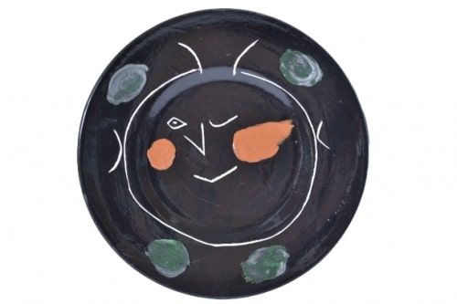 Ceramic Picasso - Service Visage Noir (A.R. 46 Plate K) 