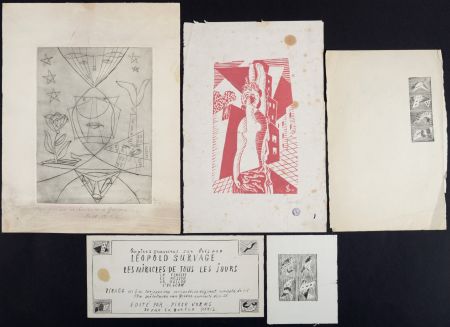 No Technical Survage - Set of 5 Composition surréaliste, 1930-1952