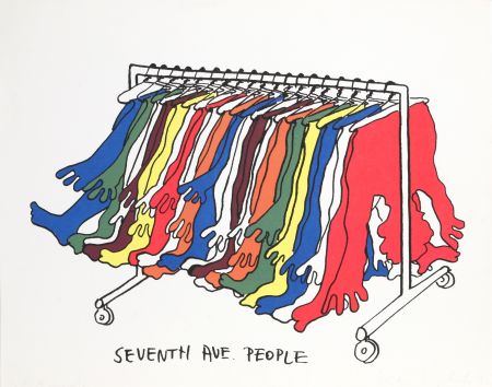 Screenprint Kogelnik - Seventh Avenue People