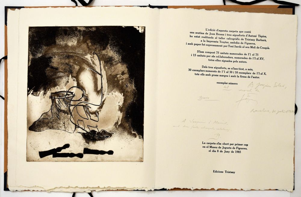 Engraving Tàpies - Sextina en el Museu de Joguets de Figueres