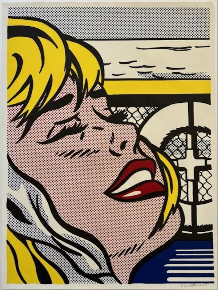 Lithograph Lichtenstein - Shipboard Girl