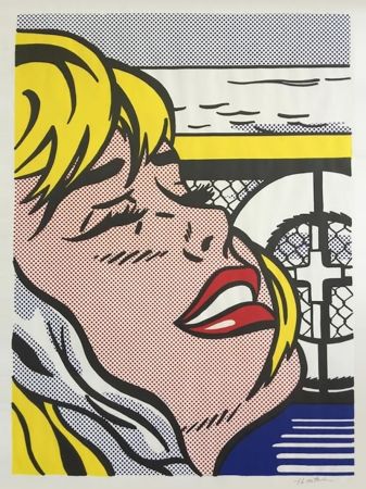 Lithograph Lichtenstein - Shipboard Girl