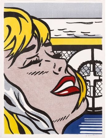 Lithograph Lichtenstein - Shipboard Girl (Corlett II. 6)