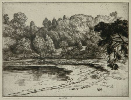 Engraving Haskell - Shore Pond (a.k.a. Campbell's Pond)