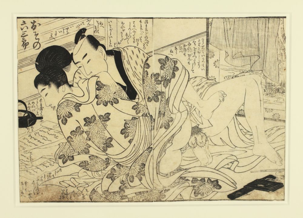 Woodcut Utamaro - Shunga